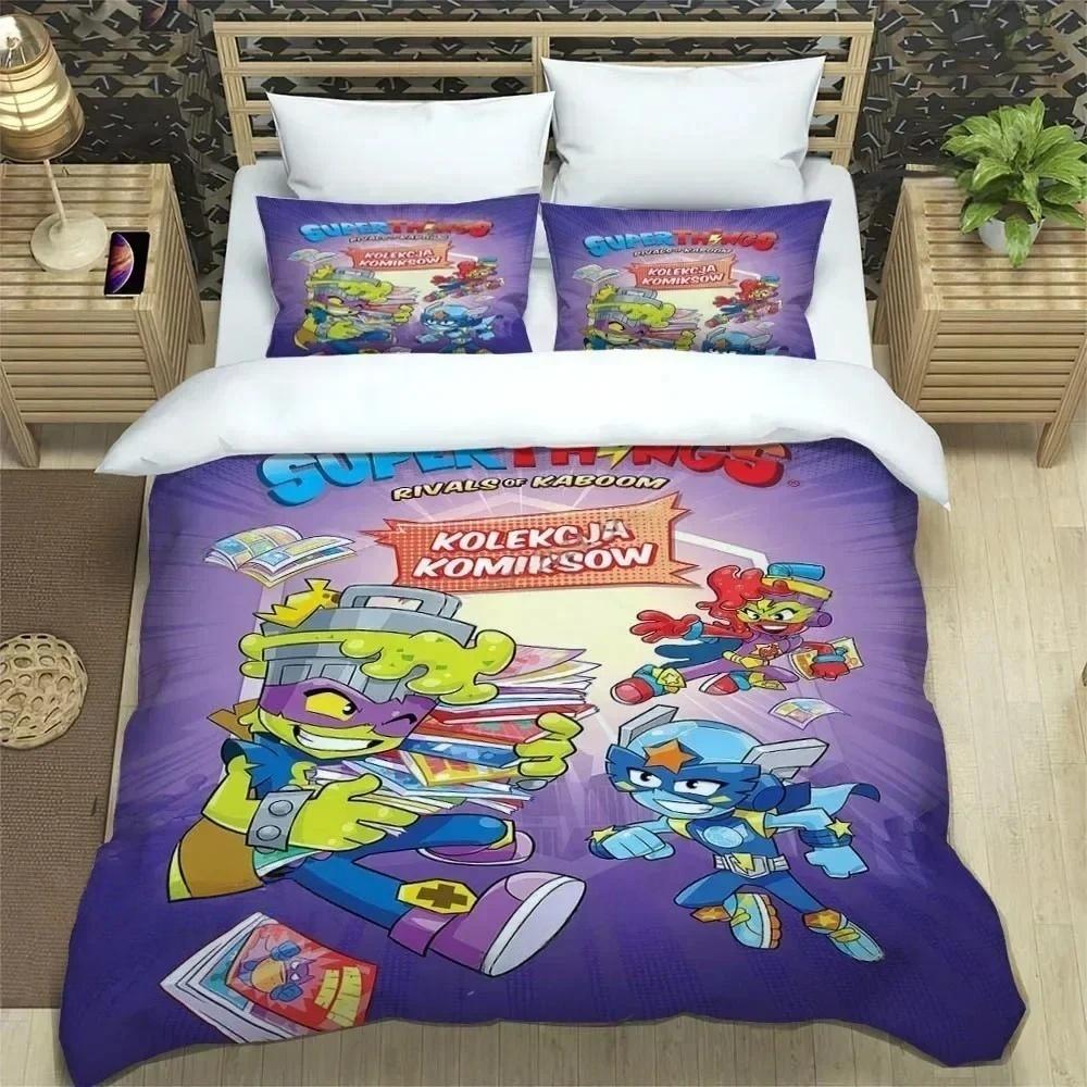 S-Superzings Bedding Sets S-Superzings Pattern Duvet Cover Set Gifts For Kids Bedroom Decor Kid Birthday Gift Birthday Decor