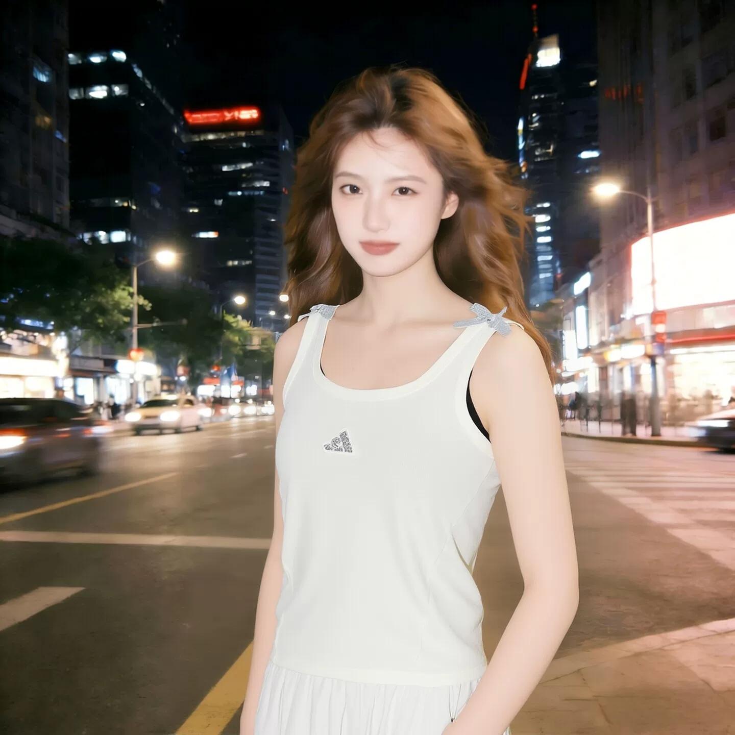 Adidas Adidas Sports Vest Women s New Summer Fitness Running Training Clothing Women s Sleeveless T-Shirt L белый
