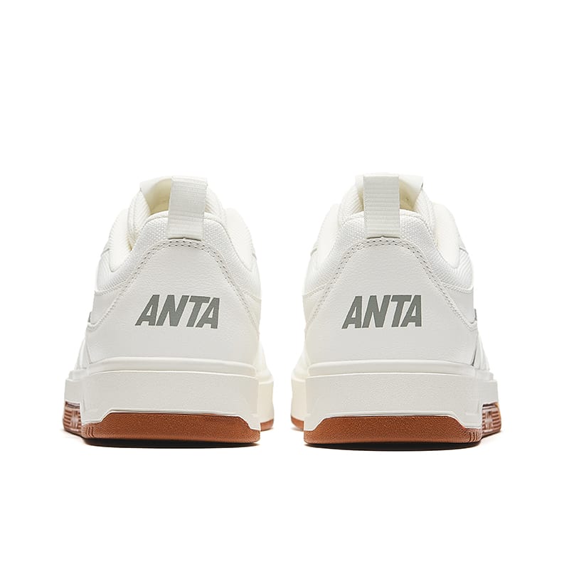 Anta Classic Lightweight, White Sneakers Slip Resistant, Abrasion Resistant, Lightweight, Height Increasing Low top 912438010Q-2