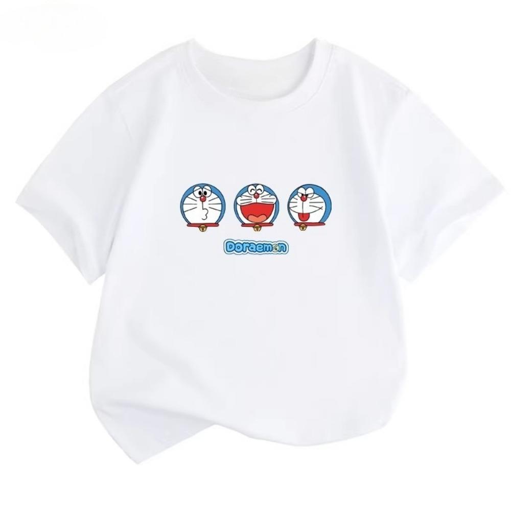 Doraemon children's T-shirt, summer new style, comfortable breathable top for boys and girls