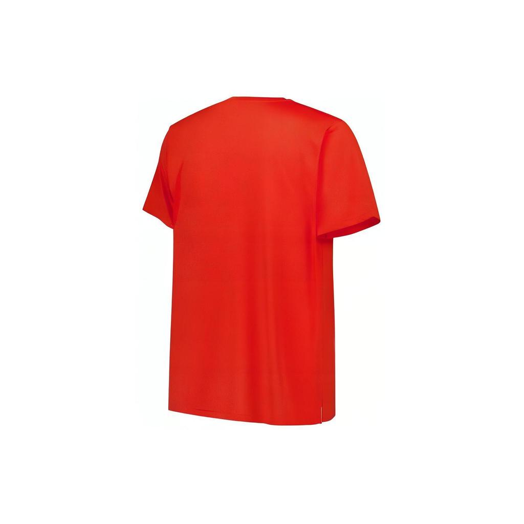New Balance T Shirts Men's Red Crew Neck Moderate Straight Fit MT41222-NEF