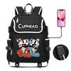 Cuphead Teacup Head Adventure Peripheral Cartoon Pattern, Backpack, Student Schoolbag Usb Computer Bag
