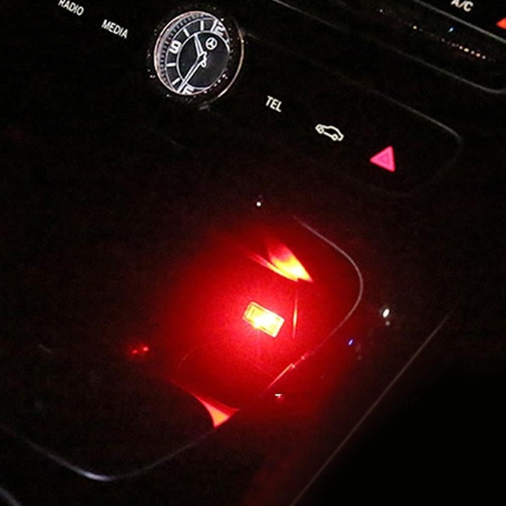 1ks Car Mini USB LED Atmosférická světla Interiér auta Neonová dekorativní lampa Nouzové osvětlení Univerzální PC přenosný Plug and Play