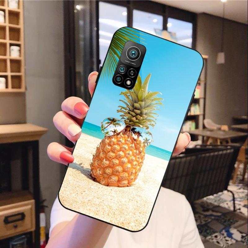 

Чехол для телефона Summer Beach Fruit Pineapple для Xiaomi 12 11T 10 9 Redmi Note 11 10 10S Pro Redmi 9 9A 8, черный, из поликарбоната, стеклянный чехол для телефона Redmi 9T