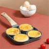 Brattopfpfanne mit 4 Gittern, verdickte antihaftbeschichtete Eier-Pfannkuchen-Steakpfanne, Eier-Schinken-Kochpfannen, Frühstückskocher-Kochgeschirr.