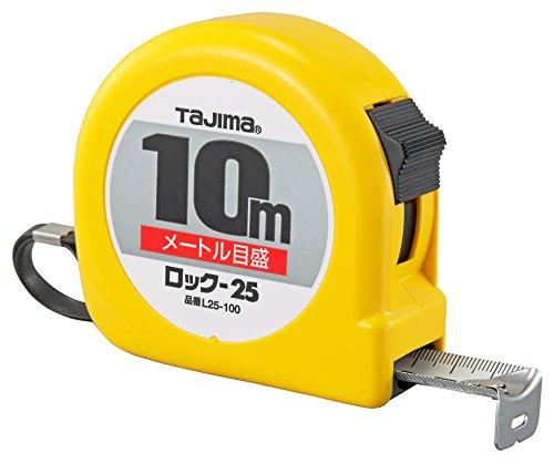 

Tajima H5PA0MY Hi Lock Measuring Tape, Yellow, 10 m x 25 mm