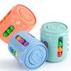 Getränkedose Würfel 3 in 1 Mehrere Funktionen Fidget Spinner Rotierender Magischer Bohnenwürfel Kreisel Bunte Bohnen Fingerkreisel Dekompression