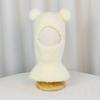 Bear Scarf Mask Integrated Hat Warm Lining Kids Balaclava Hat  Autumn and Winter