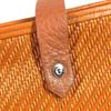 HERMES Amedaba PM Tote Bag Hand Bag Leather/Canvas Orange