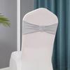 Chair Sashes Bows Wedding Lycra Chair Spandex Bands Stretch With Buckle For Chair Covers Decoration Party Dinner Banquet