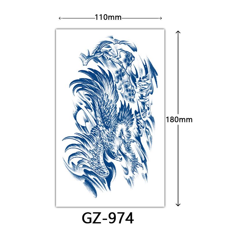 Juice Tattoo Stickers, Herbal Tattoo Stickers, Semi-Permanent English Letter Tattoo Stickers Tattoo