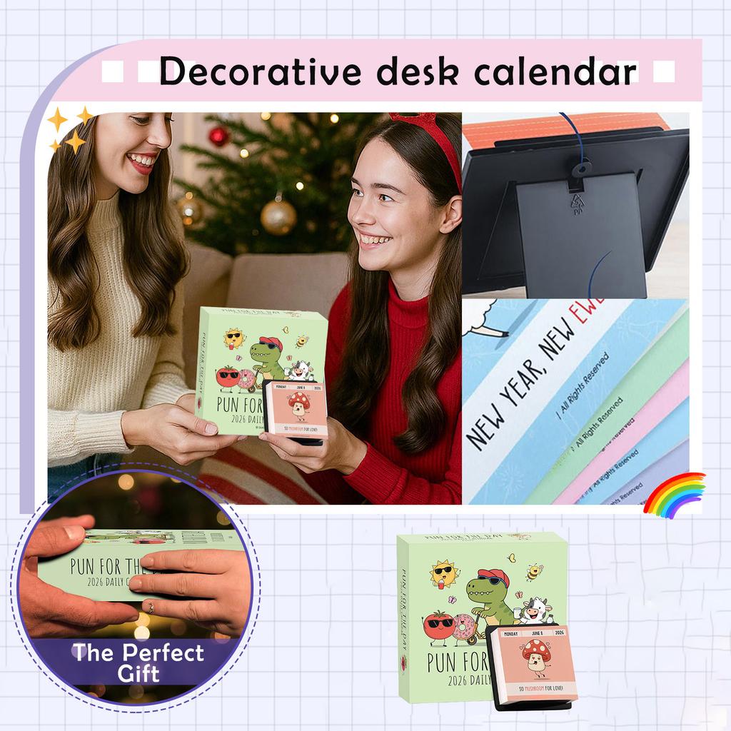 A Daily Detachable Desktop Calendar, A Fun Gift, And Home Decor Items.