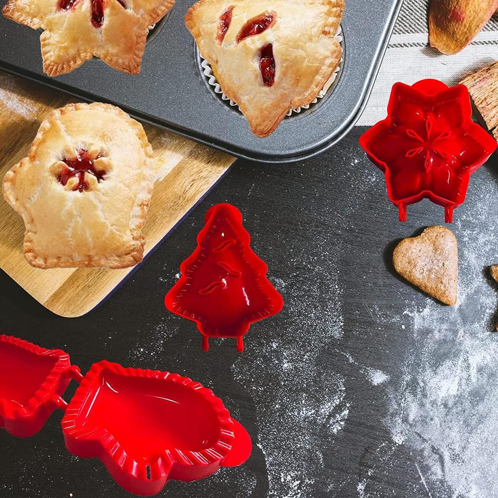 Classic Mini Hand Pie Molds, Pocket Pie Press, Dough Pocket Pie Presser Molds, One Press Autumn Cottage Pie Set, Party Potluck Hand Pie Pan Molds Set