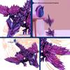 3D Printed Expandable Winged Crystal Dragon Ornament - Gemstone Dragon Children's Toy