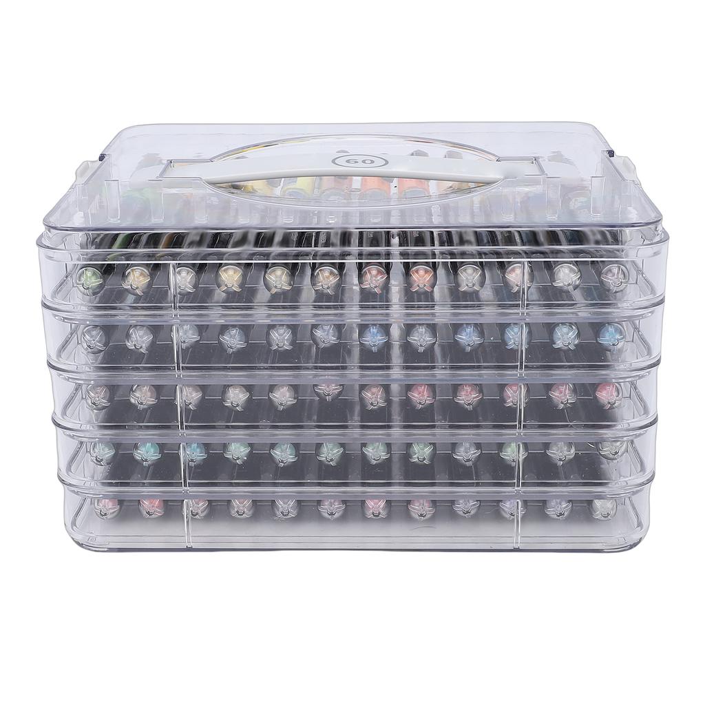 Acrylic Paint Markers 60 Colors Set Professional Pens for Watercolor with Storage Box