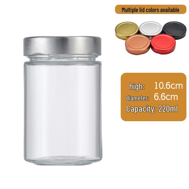 Large Capacity Round Pickle Dispensing Bottle with Lid, Moisture-Proof High Borosilicate Glass Jar