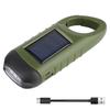 For Outdoor Camping Hiking Hand Crank Dynamo Flashlight Portable USB Charging Emergency Torch Survival Gear Solar Powered LED Flashlight