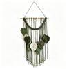 Handmade Woven Macrame Wall Hanging Cotton Rope Boho Wall Decor Leaf Wall Decor  Living Room Decor