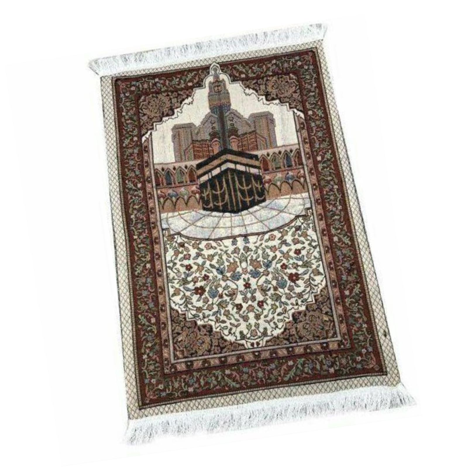 

Islamic Turkish Prayer Rugs 65Cmx110cm Ramadan or Eid Gift Lightweight Portable Large Islam Carpet Prayer Mat for Kids Men Women