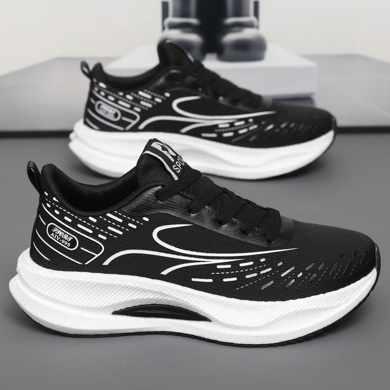 Sneakers Spring New Teenagers Daily Outdoor Running Shoes Fashion Trend Lace-up Breathable Men's Shoes