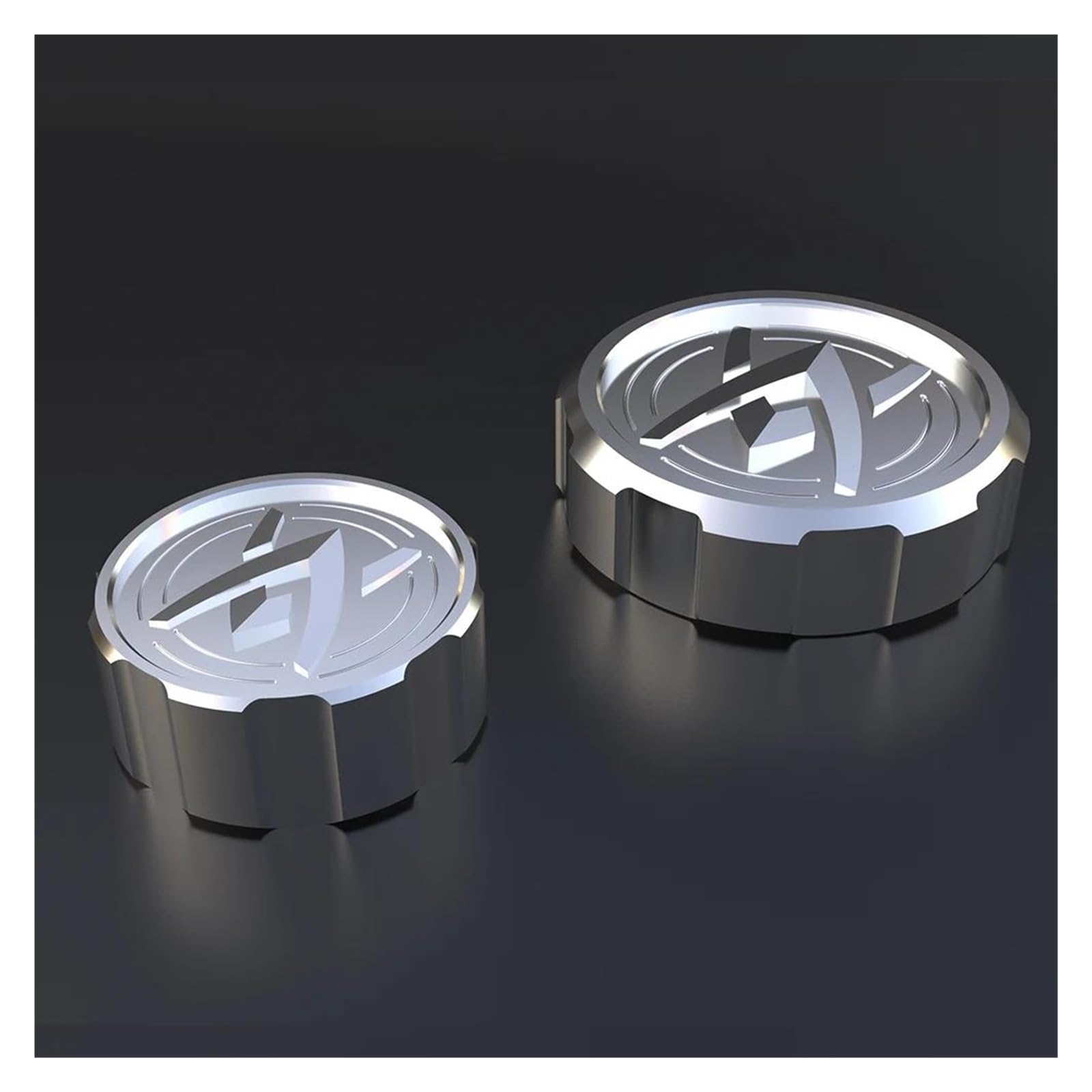 

Motorcycle Brake Caps Motorcycle Parts Front and Rear Reservoir Caps For One Size серебряный