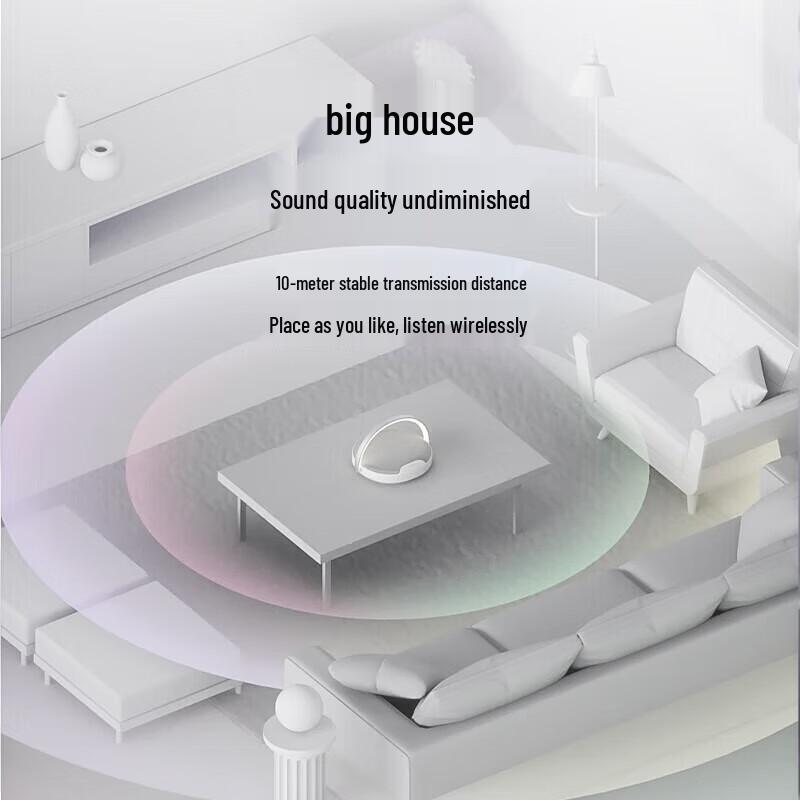 Jiguang Sculptor Bluetooth Speaker & Bedside Lamp with Wireless Charging CN plug (adapter included)