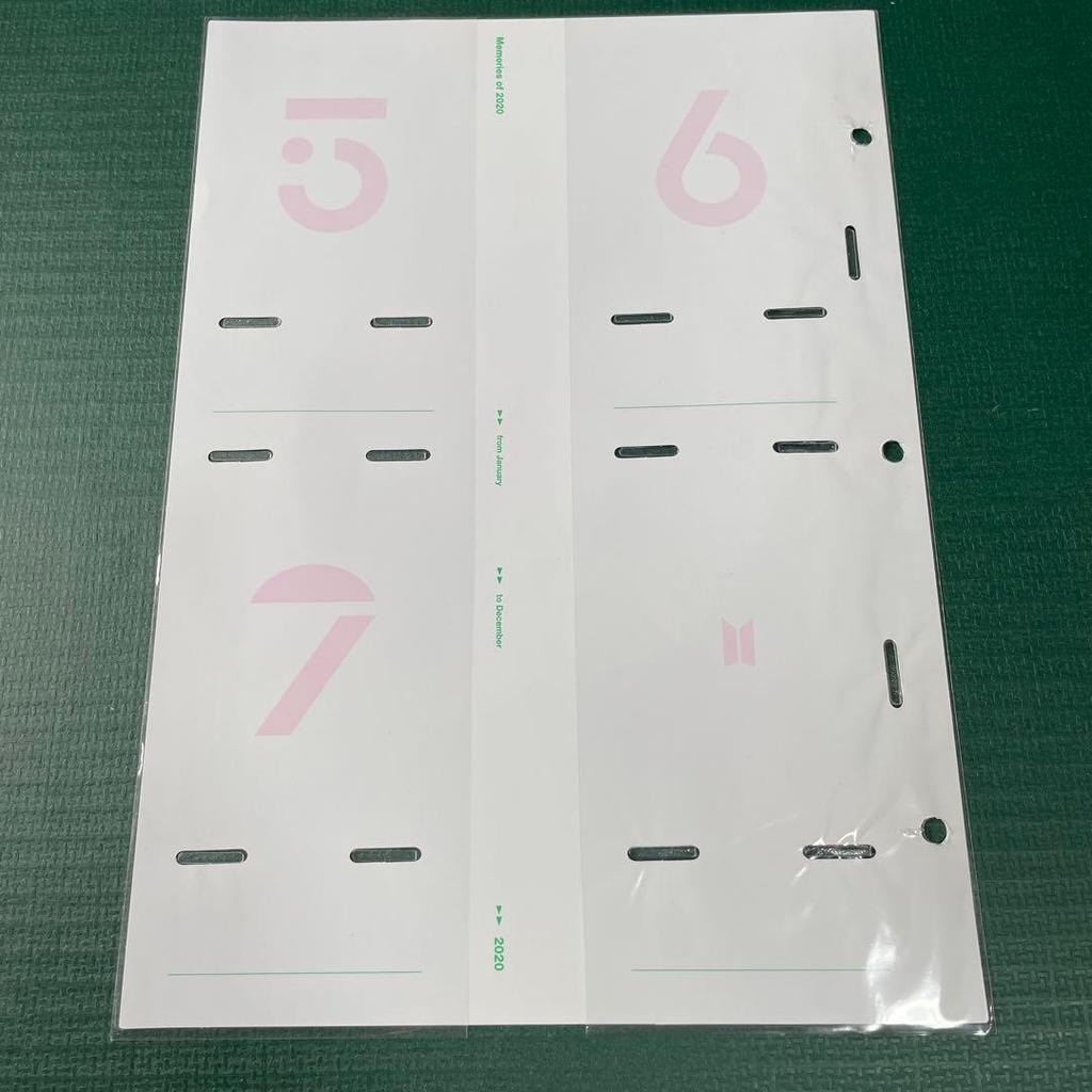 [USED] BTS Memories 2020 DVD Korean Edition Weverse Bonus Trading Card