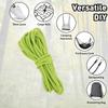 DIY Elastická šňůra Silně pružná Kulaté šňůrky Plastové zarážky na šňůrky pro tkaničky Šňůrky Paracord Zelená 3,2 m