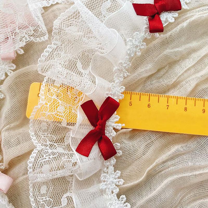 

1 ярд полиэстеровая лента аксессуары для одежды тканая лента DIY материал швейные края элегантная тканевая отделочная лента одежда Лолита 4.5 см красный