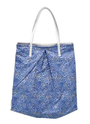 Yamamoto Jin Shoten Airy Tuck Bag, Sogdo Blue [5285-29-B] Made In Japan, Japanese Pattern, Inbound Souvenir