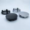 4Pcs 60mm ABS Universal Wheel Hub Center Caps Snap-in Cover  Cars Trucks Anti-Falling UV Resistant Black Silver Auto Accessories