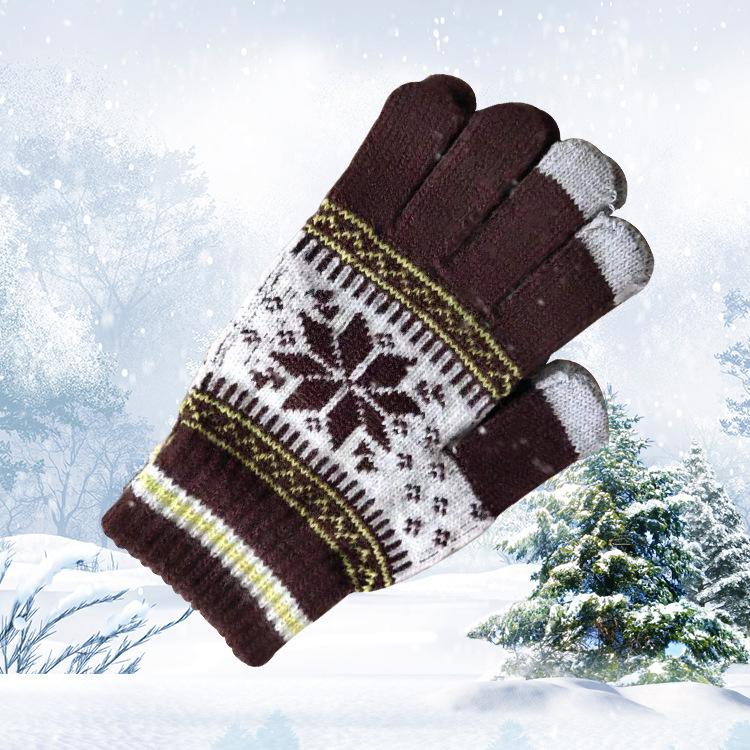 Warm New Winter Knitted Warm Touch Screen Gloves for Men and Women