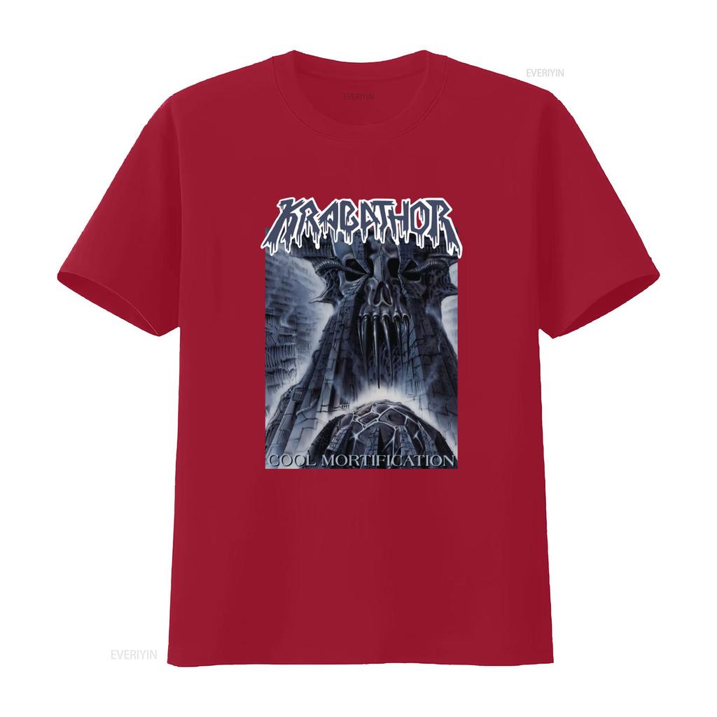 New Dtg T Shirt Krabathor Cool Mortification Gothic Skull Design Size S 7XL Vintage Washed Comfortable Casual Unisex Stretched