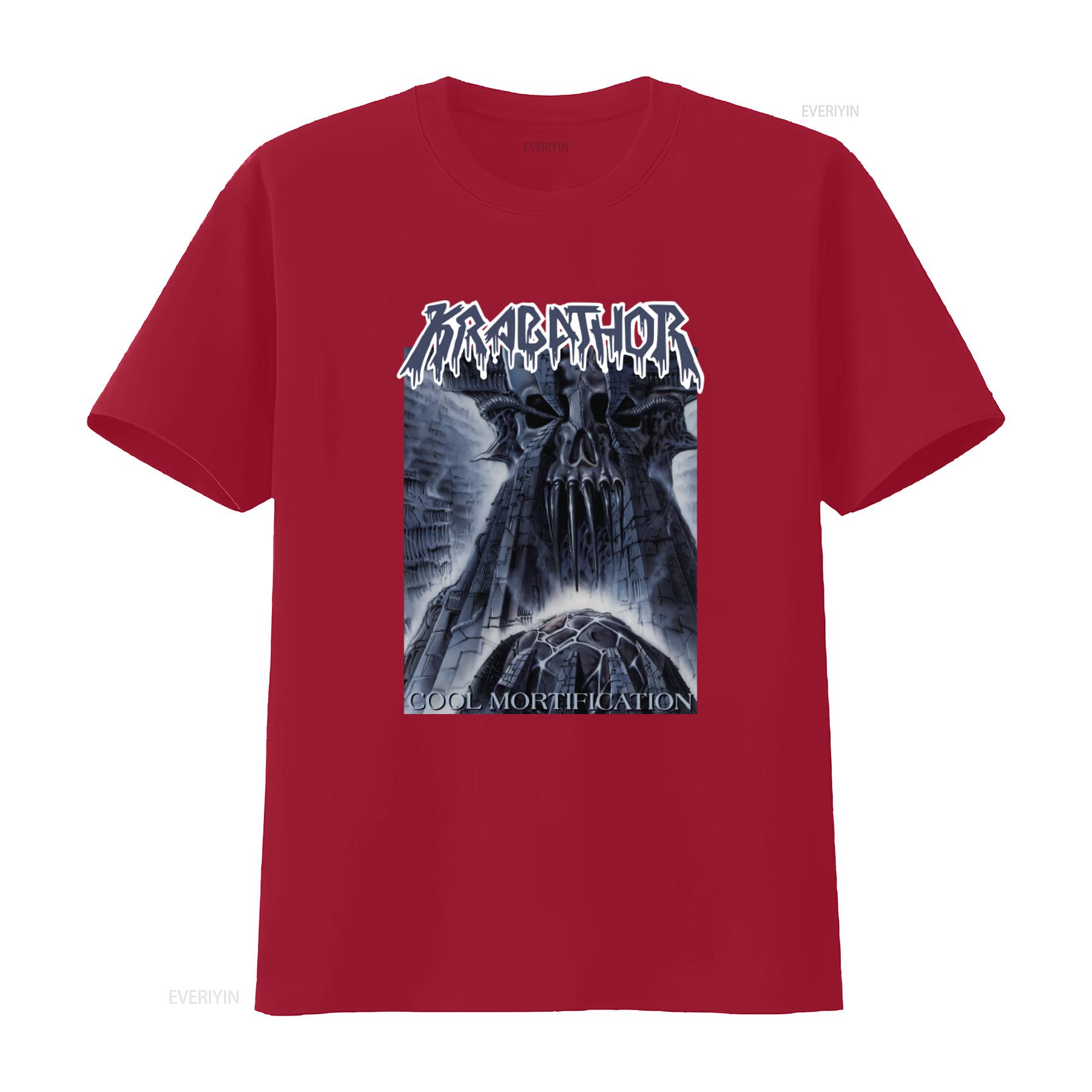 New Dtg T Shirt Krabathor Cool Mortification Gothic Skull Design Size S 7XL vintage Washed Comfortable Casual Unisex Stretched S