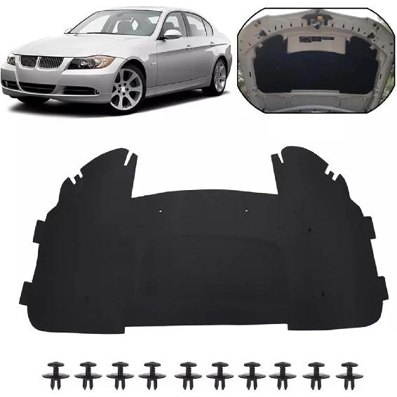 Front Hood Engine Insulation Pad Bonnet Panel Sound 51487059260,Compatible With BMW 3 Series E90 E91 E92 E93 323i 325i