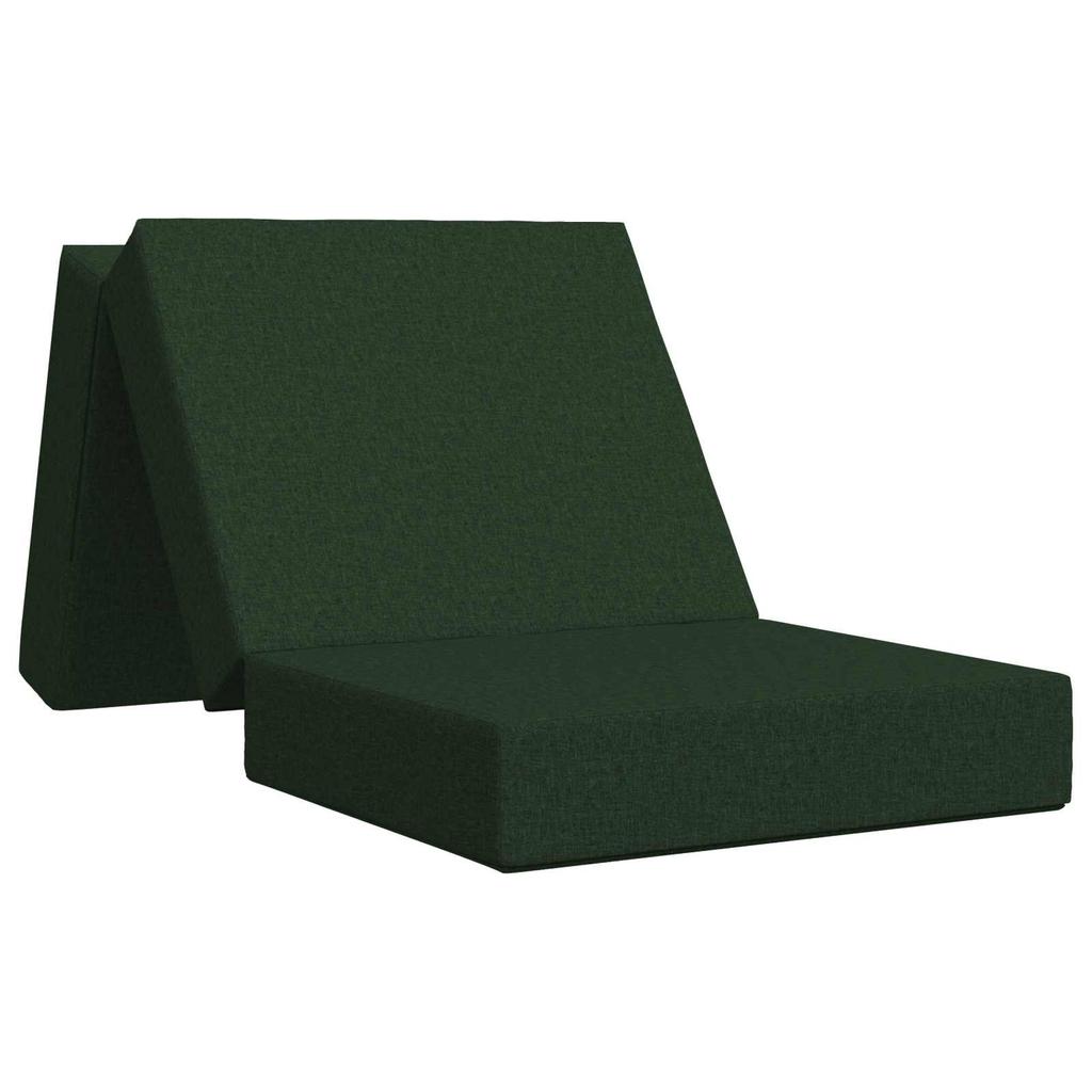 Folding Sofa Bed 75 x 63 x 45 cm Dark Green