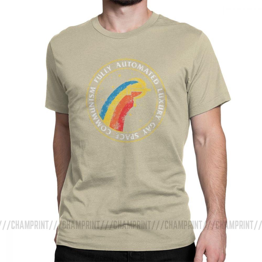 Fully Automated Luxury Gay Space Men S T Shirt Communism Marxism Socialism T Shirts Cccp Ussr