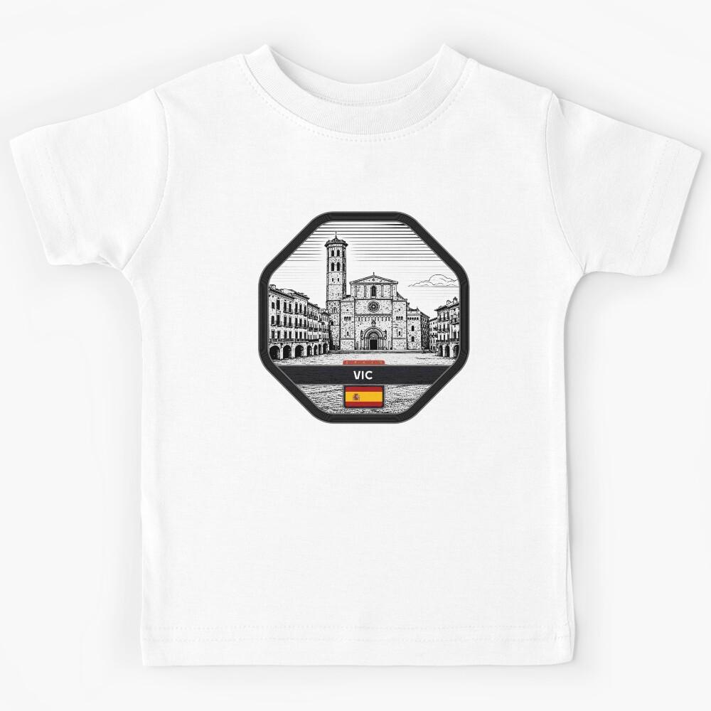 Vic Spain Linocut Style  Kids T-Shirt 120