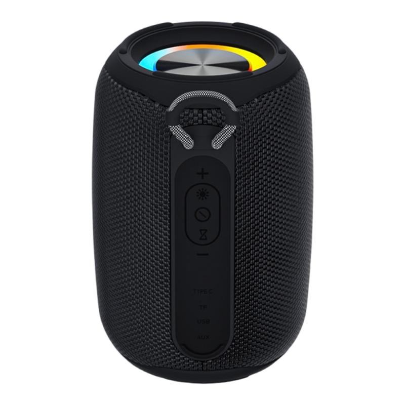 Portable Bluetooth-compatible Speaker IPX6 Waterproof Supports Multiple Playback Modes for Party Travel