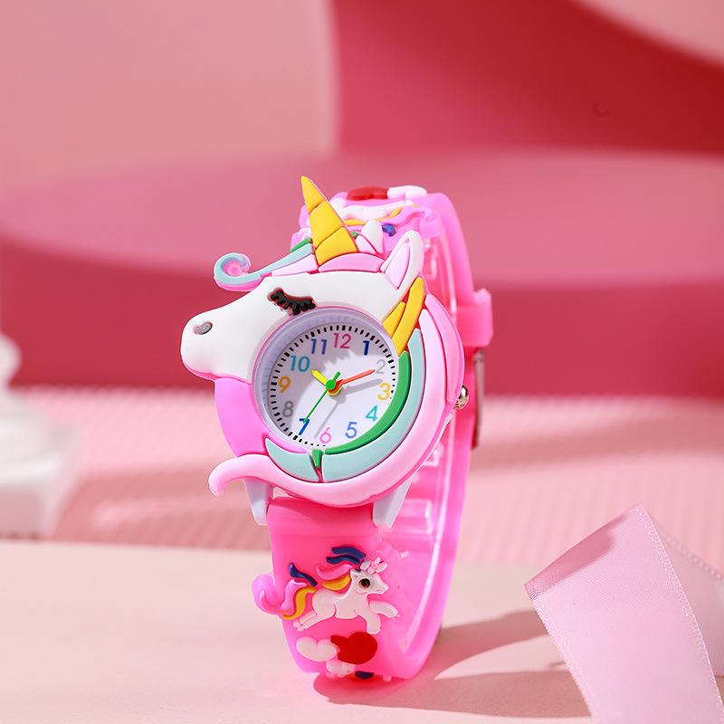 Kids' Unicorn & Rainbow Silicone Strap Watch