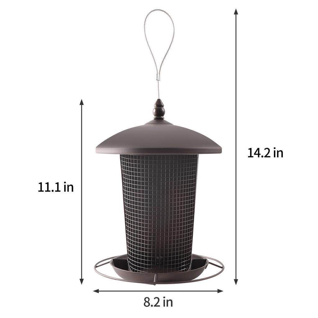 2-in-1 Hanging Bird Feeder for Outdoor Garden – Squirrel-Proof Auto-Dispensing Feeder for Backyard & Patio