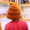 Creative Cute Shit Shape Plush Hat Stuffed Toy Funny Fake Poop Full Headgear Cap Gag Gift Cosplay Party Photo Props