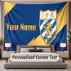 Benutzerdefinierte Namens-Text-Wandteppich ifk göteborg Personalisierter Polyester-Wandteppich für Schlafzimmer und Zimmer