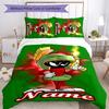 3 szt. Personalizowany Zestaw Pościeli z Postacią Marvin the Martian Zapięcie na Kołdrę Zawiera 1 Poszewkę na Kołdrę i 2 Poszewki na Poduszki na Wszystkie Pory Roku Wystrój Sypialni