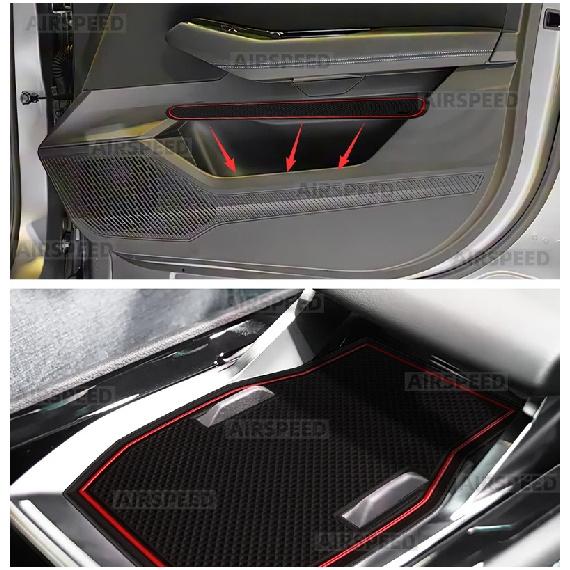 Car Door Groove Mat Anti-slip Slot Pad for Renault Austral E-Tech Hybrid 2022 2023 2024 2025 Auto Interior Trim Accessories