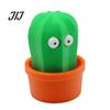 Novelty Cactus Figurine 3D Printed Pop-Eyed Fidget Figurine, Funny Squeeze Ghost Ornament, Interactive Playable Decoration Stress Relief Toy for Desk