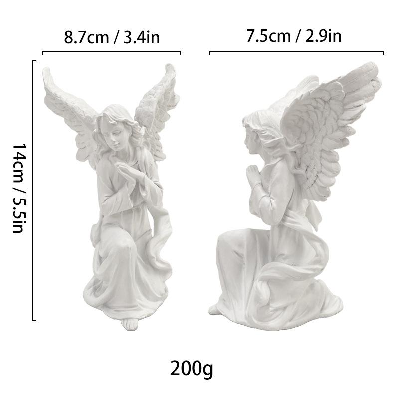 Simulated Human Figure Sculpture Christ Catholicism Shepherd Angel Resin Handicrafts Jesus Home Decoration Ornaments