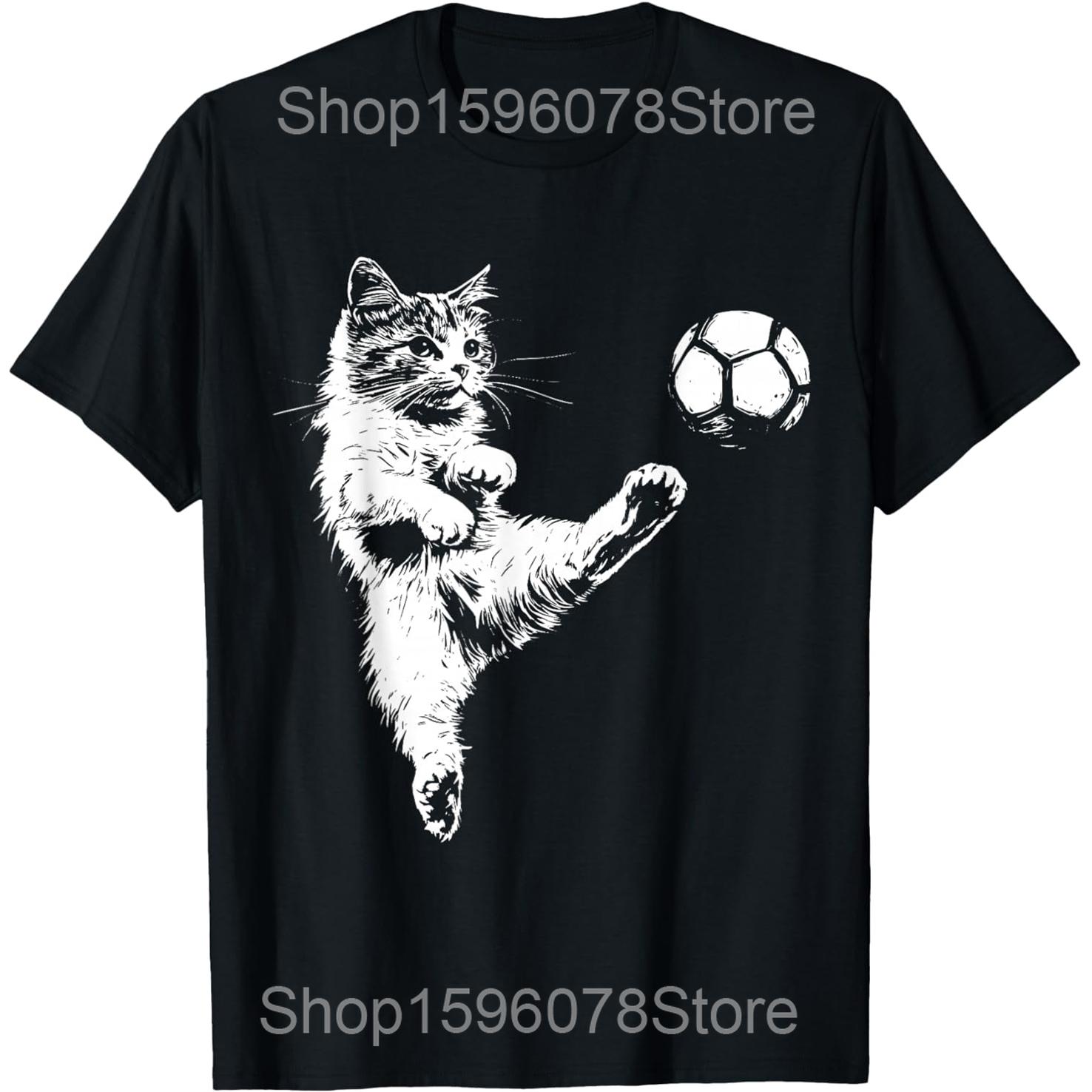 Dabbing Soccer Ball Sports Player Christmas T Shirts Men Cotton Humor Streetwear Tee Short Sleeve Unisex Loose Clothing S