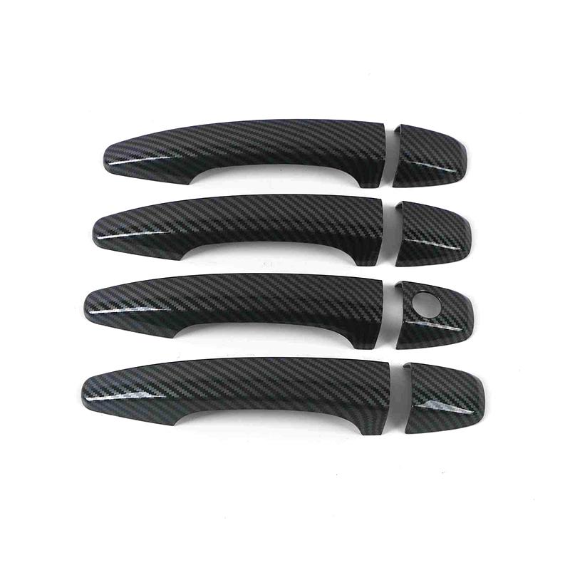 Car Decoration Carbon Fiber Door Handle Cover Trim For Citroen C4 MK1 Pallas Triomphe Quatre 2005-2009 Car Accessories Stickers