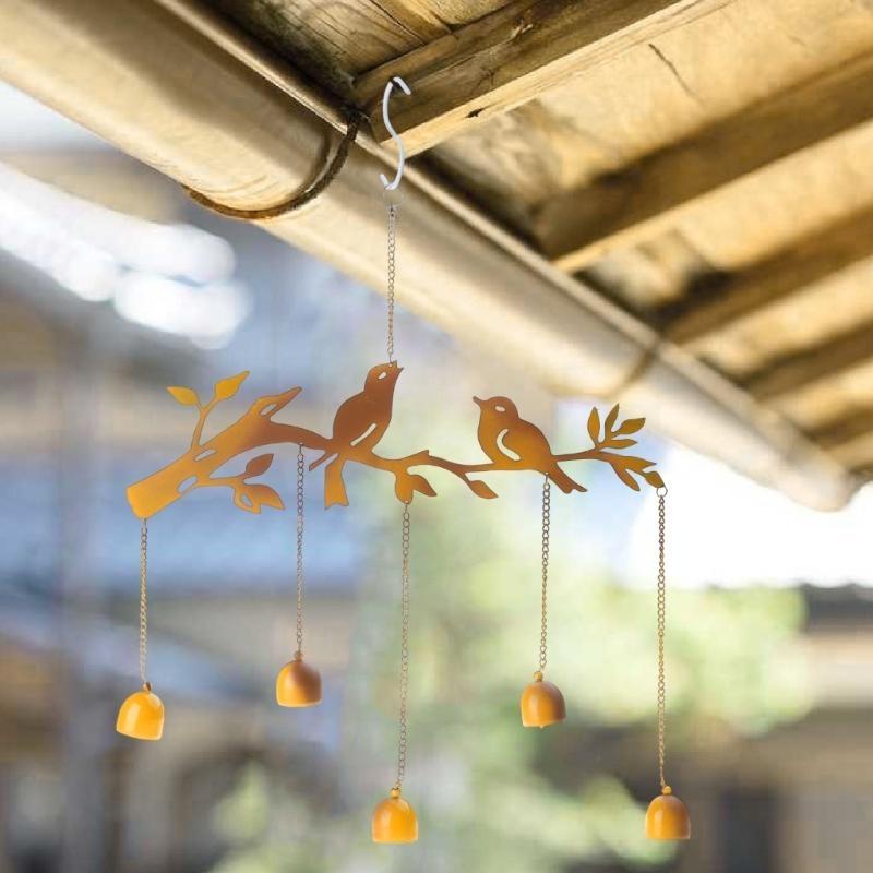 Iron Birds Wind Garden BalconyDoor Pendant for Lover Friend Family Members